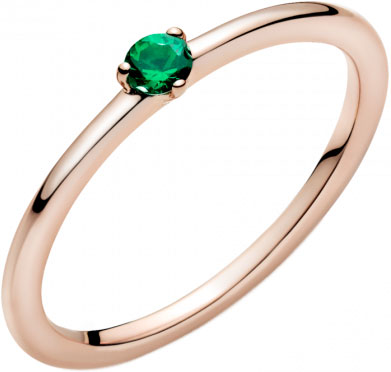 Кольцо ''Зеленый талисман'' PANDORA 189259C05 с кристаллом
