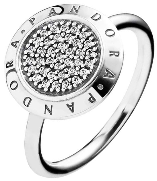 Серебряное кольцо PANDORA 190912CZ c цирконом