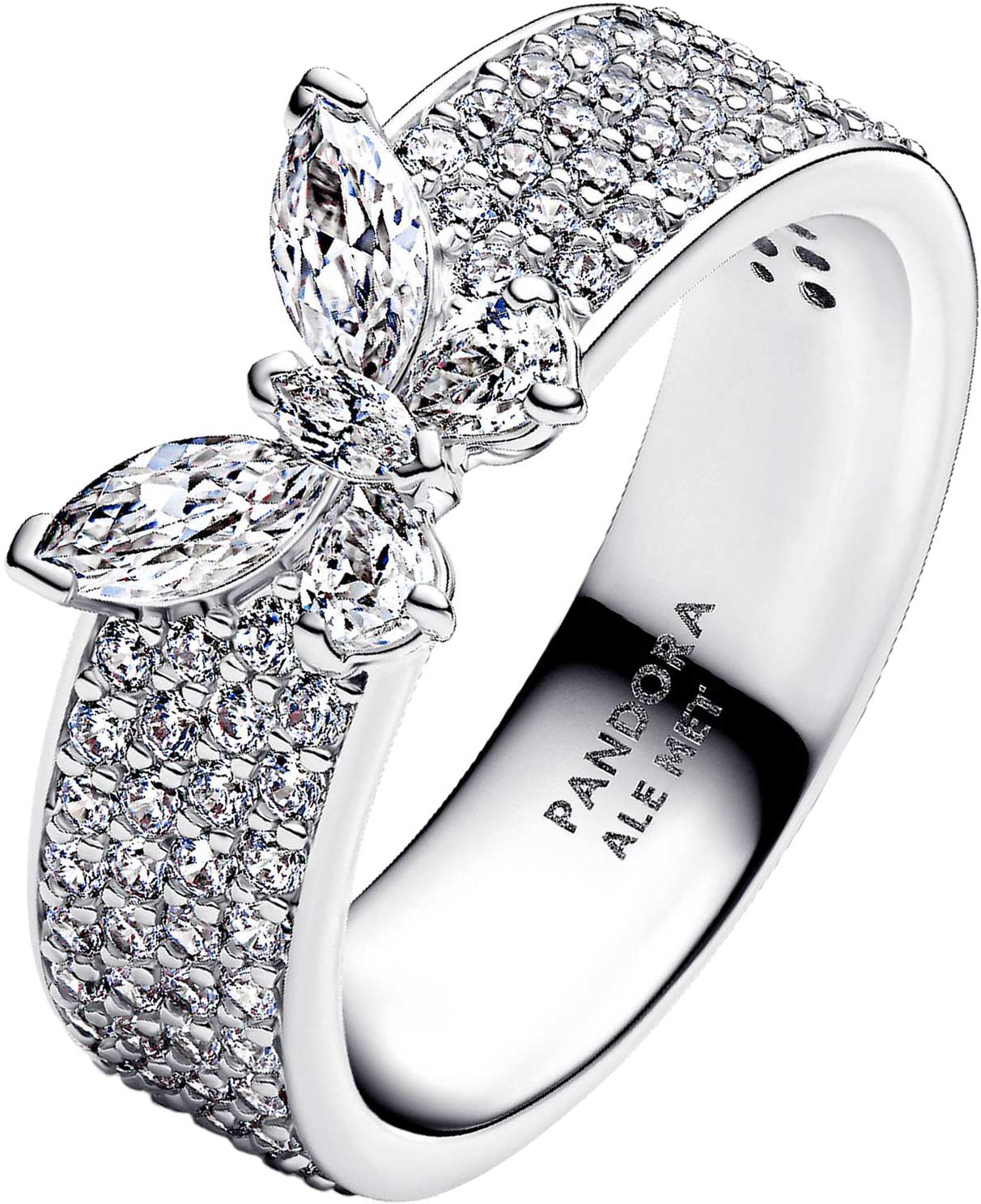 Серебряное кольцо ''Бабочка'' PANDORA Timeless 194270C01 с фианитами