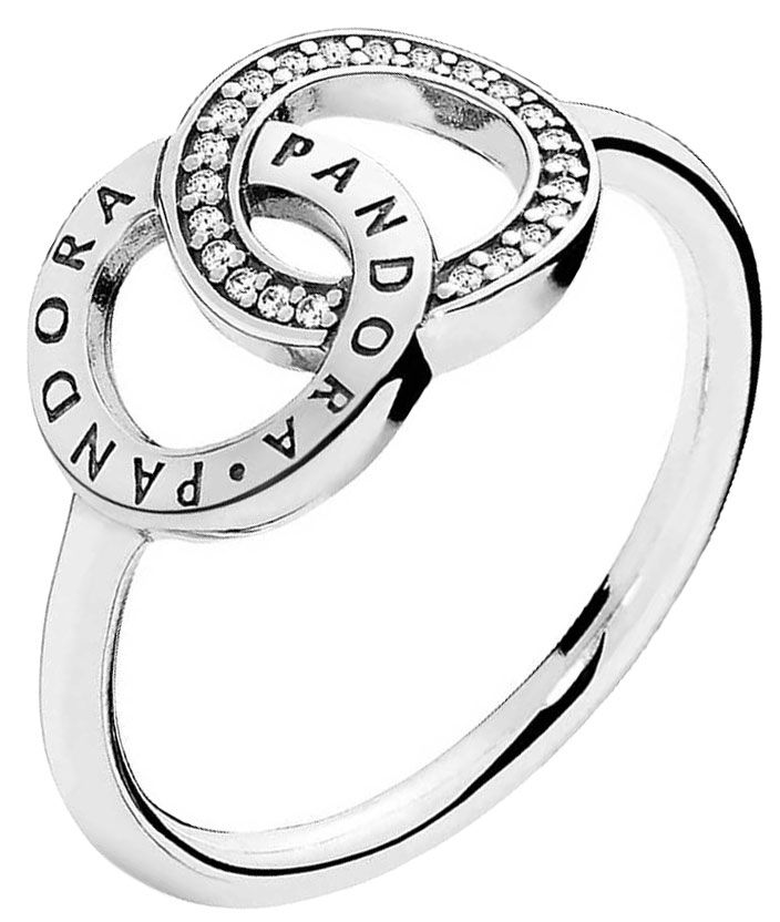 Серебряное кольцо PANDORA 196326CZ c цирконом