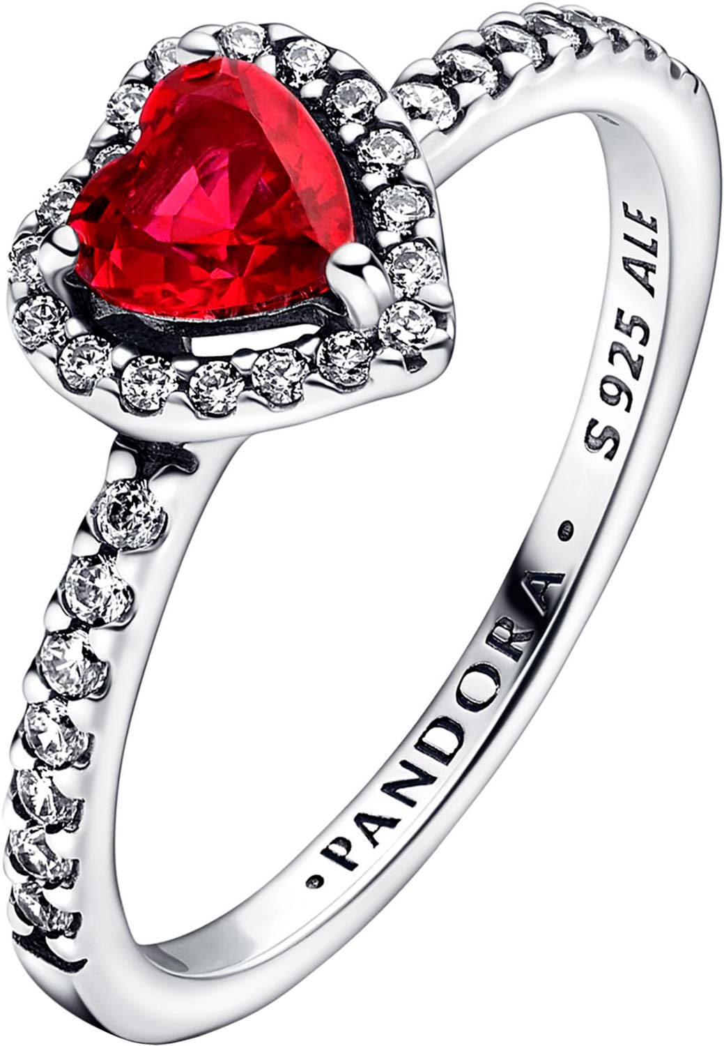 Серебряное кольцо PANDORA 198421C02 c фианитом