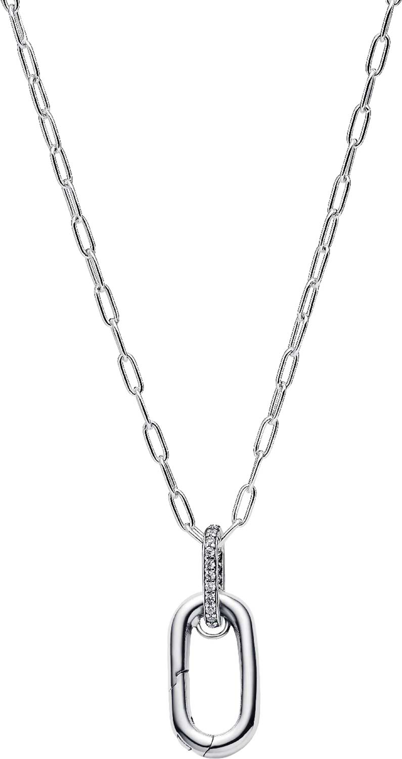 Серебряная подвеска на цепочке PANDORA Me 394086C01 с фианитами
