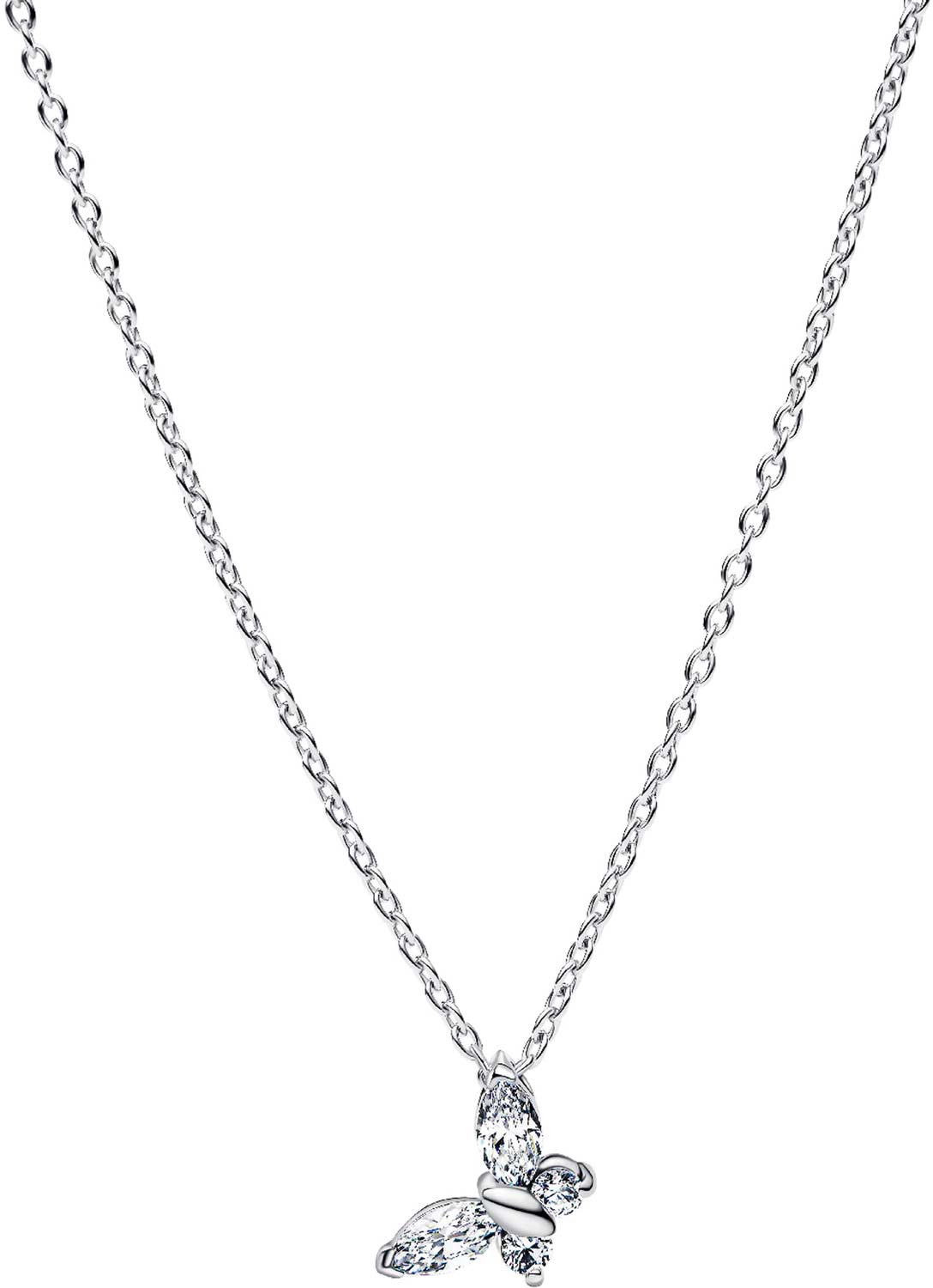 Серебряная подвеска на цепочке ''Бабочка'' PANDORA Timeless 394266C01 с фианитами