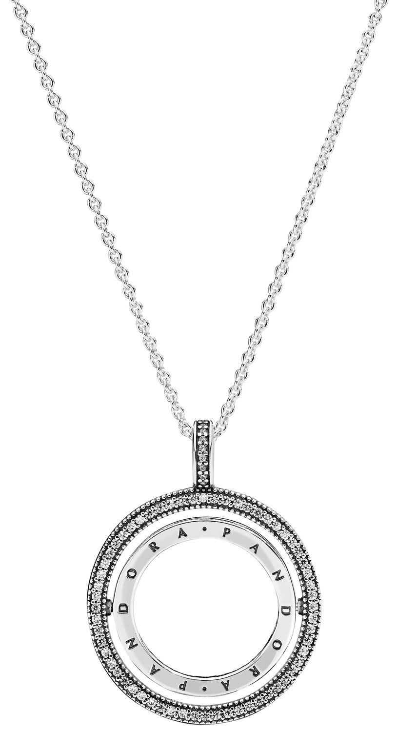 Серебряный медальон PANDORA 397410CZ с кубическим цирконием