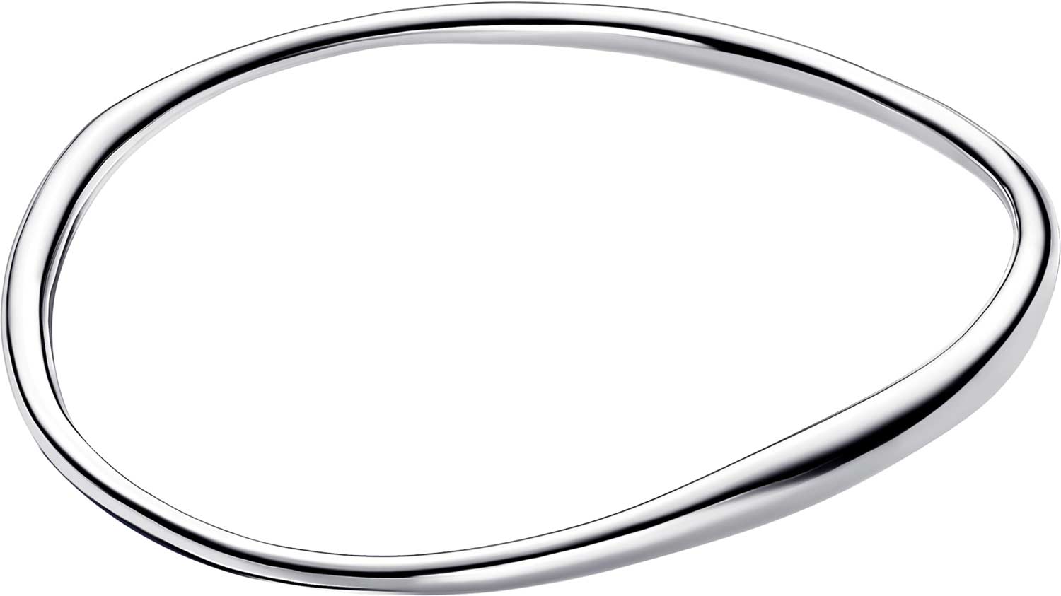 Серебряный жесткий браслет ''Organically Shaped Bangle'' PANDORA 593317C00