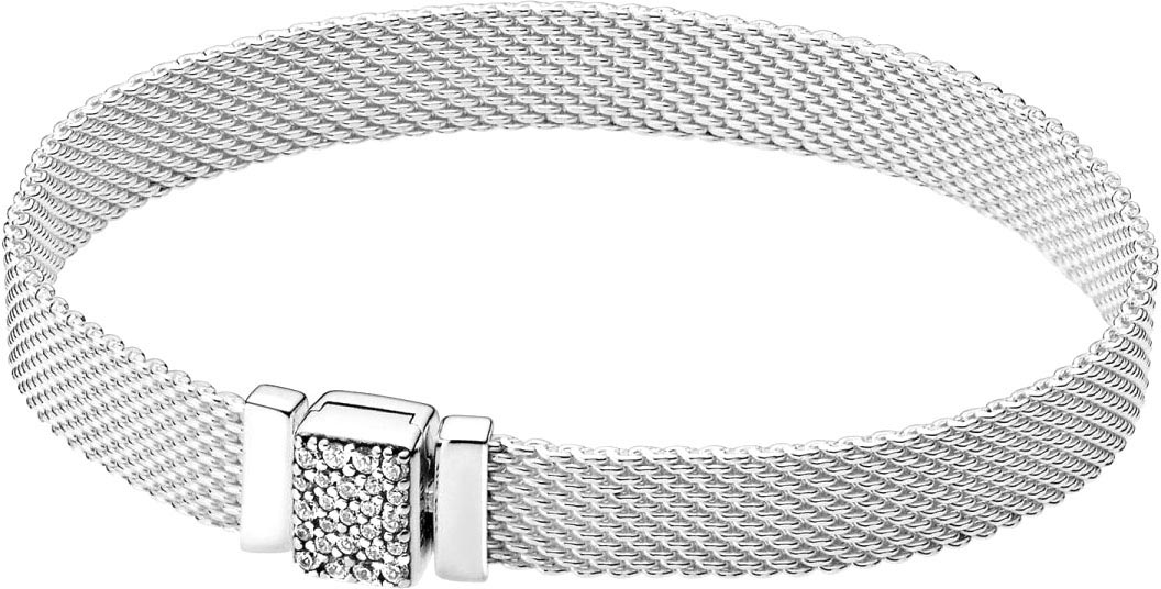 Серебряный браслет для шармов PANDORA 599166C01 с фианитами