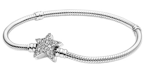 Серебряный браслет для шармов PANDORA 599639C01 с фианитами