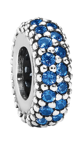 Серебряный шарм-разделитель PANDORA 791359NCB с кристаллами