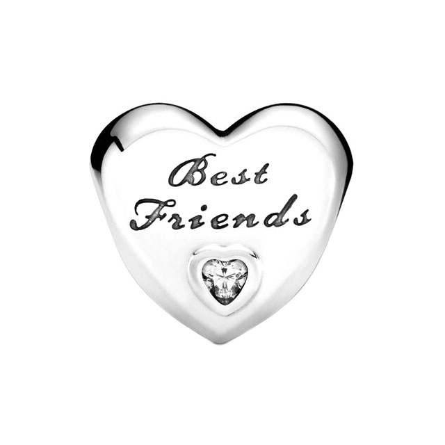 Серебряный шарм PANDORA 791727CZ с кубическим цирконием