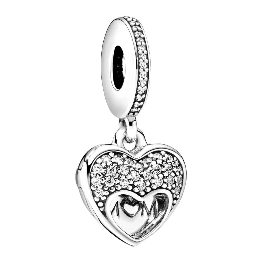 Серебряная подвеска-шарм PANDORA 792071CZ с кубическим цирконием