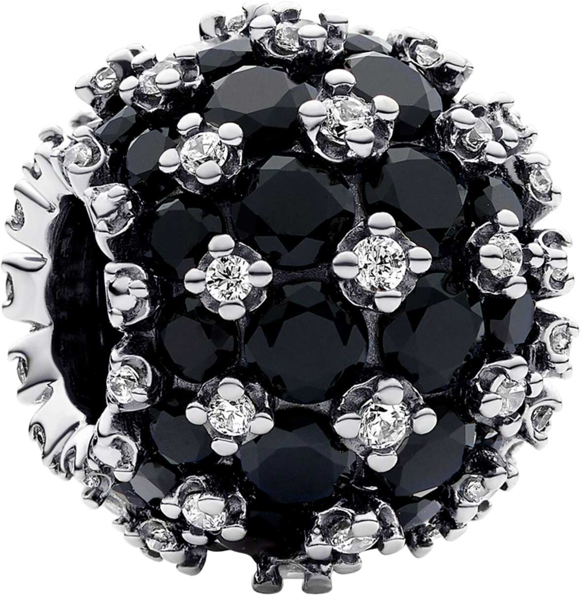 Шарм ''Sparkling Pave Round Black'' PANDORA 792630C04-M с фианитами