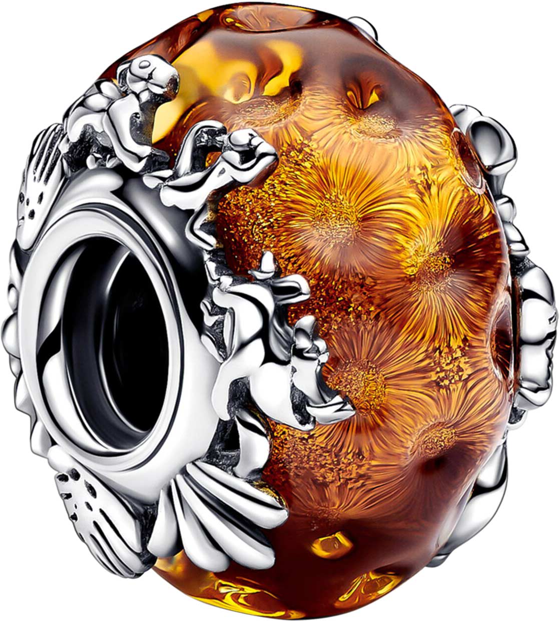 Серебряный шарм ''Король Лев'' PANDORA 793252C00 с муранским стеклом