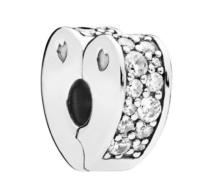 Серебряный шарм-разделитель PANDORA 797020CZ с кубическим цирконием