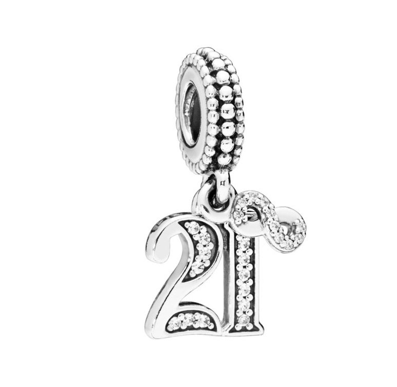 Серебряная подвеска-шарм PANDORA 797263CZ с кубическим цирконием