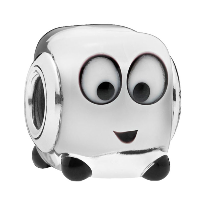 Серебряный шарм ''Растопи моё сердце'' PANDORA 797515 с эмалью, муранским стеклом