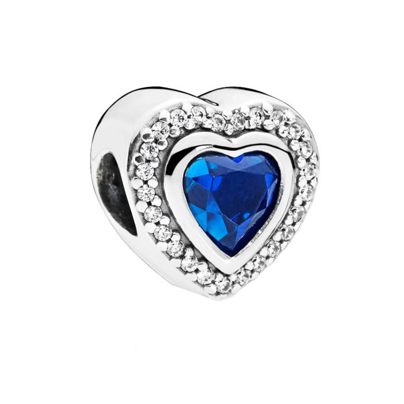 Серебряный шарм PANDORA 797608NANB с кристаллом, кубическим цирконием