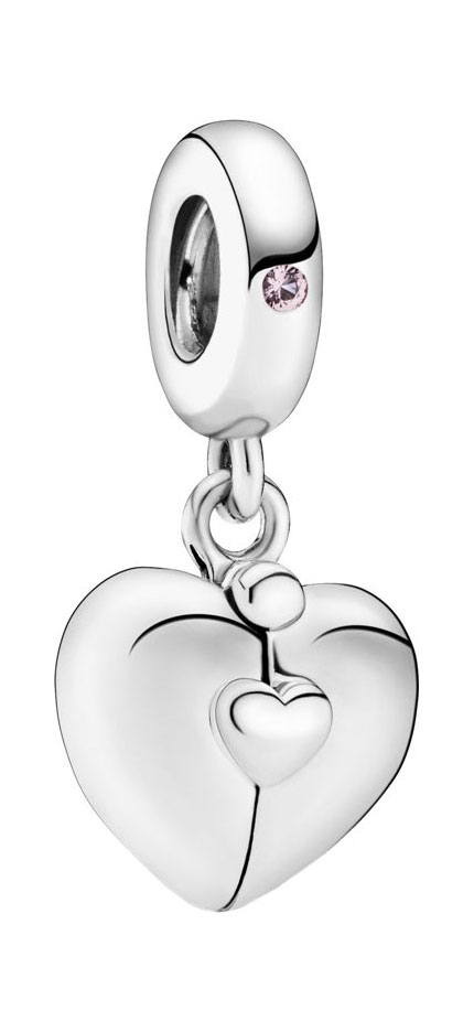 Серебряная подвеска-шарм PANDORA 797615EN130 с хрусталем, эмалью