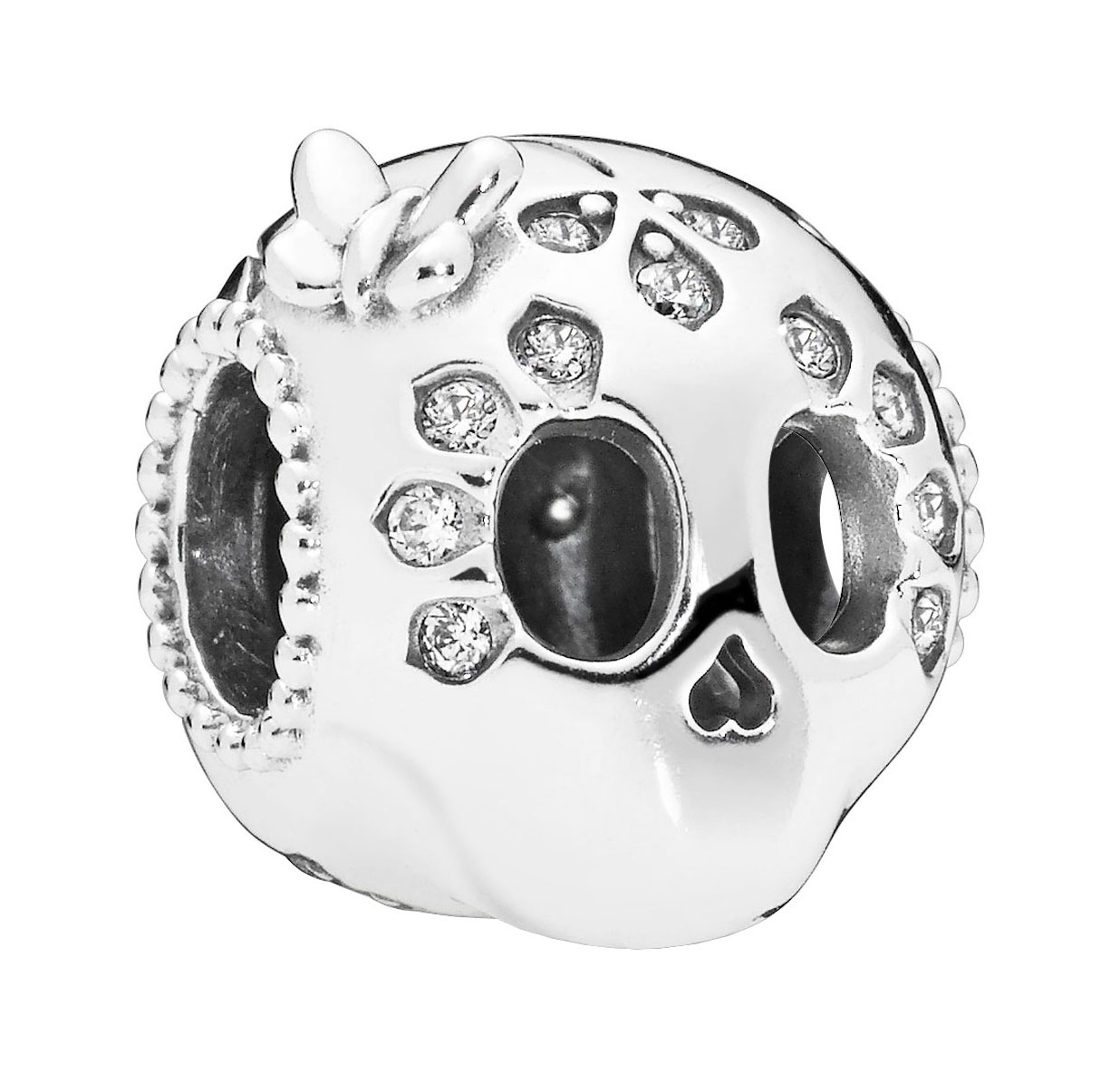 Серебряный шарм PANDORA 797866CZ с кубическим цирконием