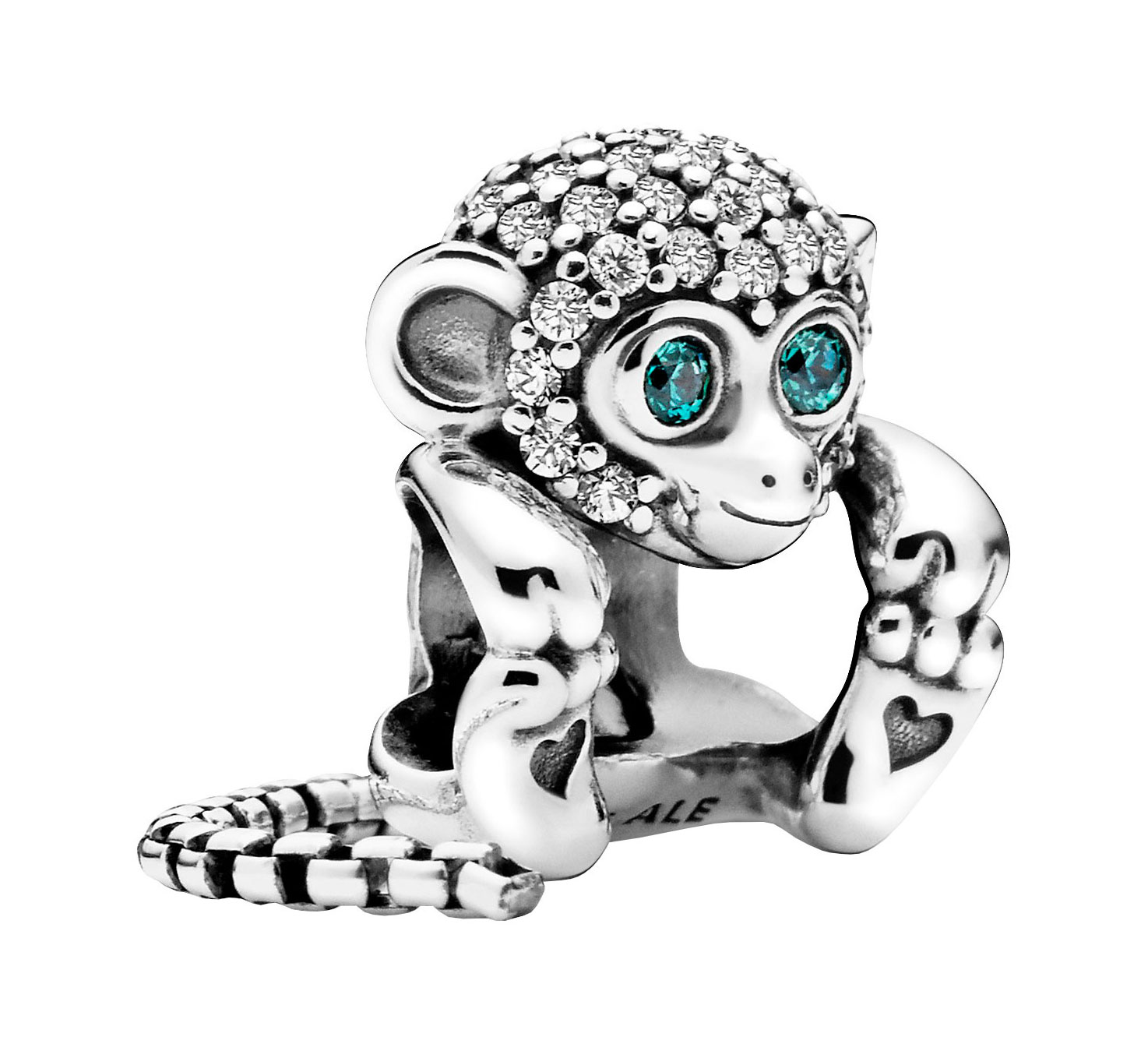 Серебряный шарм PANDORA 798054CZ с кубическим цирконием