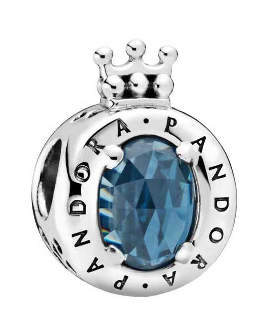 Серебряный шарм PANDORA 798266NMB с кристаллом