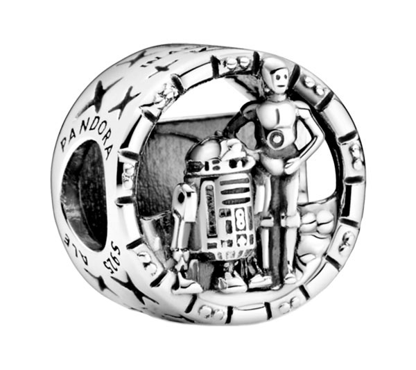 Серебряный шарм ''C-3PO и R2-D2'' PANDORA 799245C00