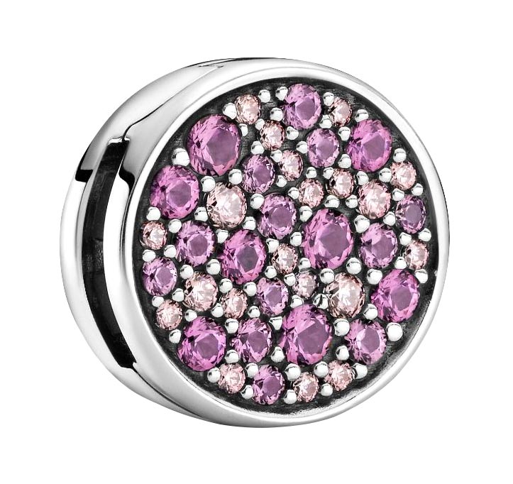Серебряный шарм Pandora 799362C01 с фианитами, кристаллами