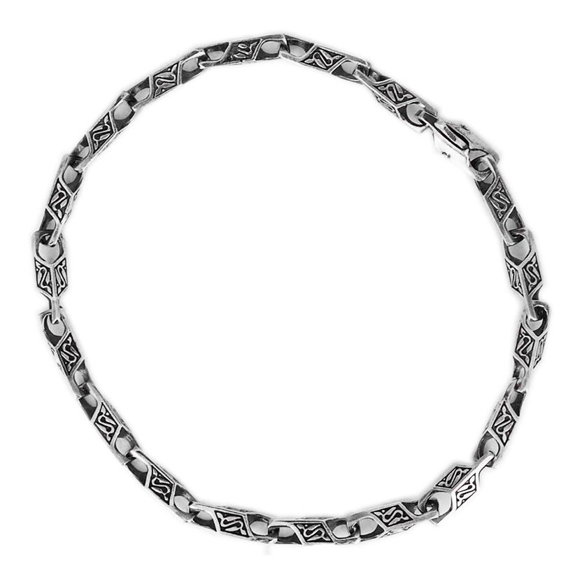 Мужской серебряный браслет Persian BS022
