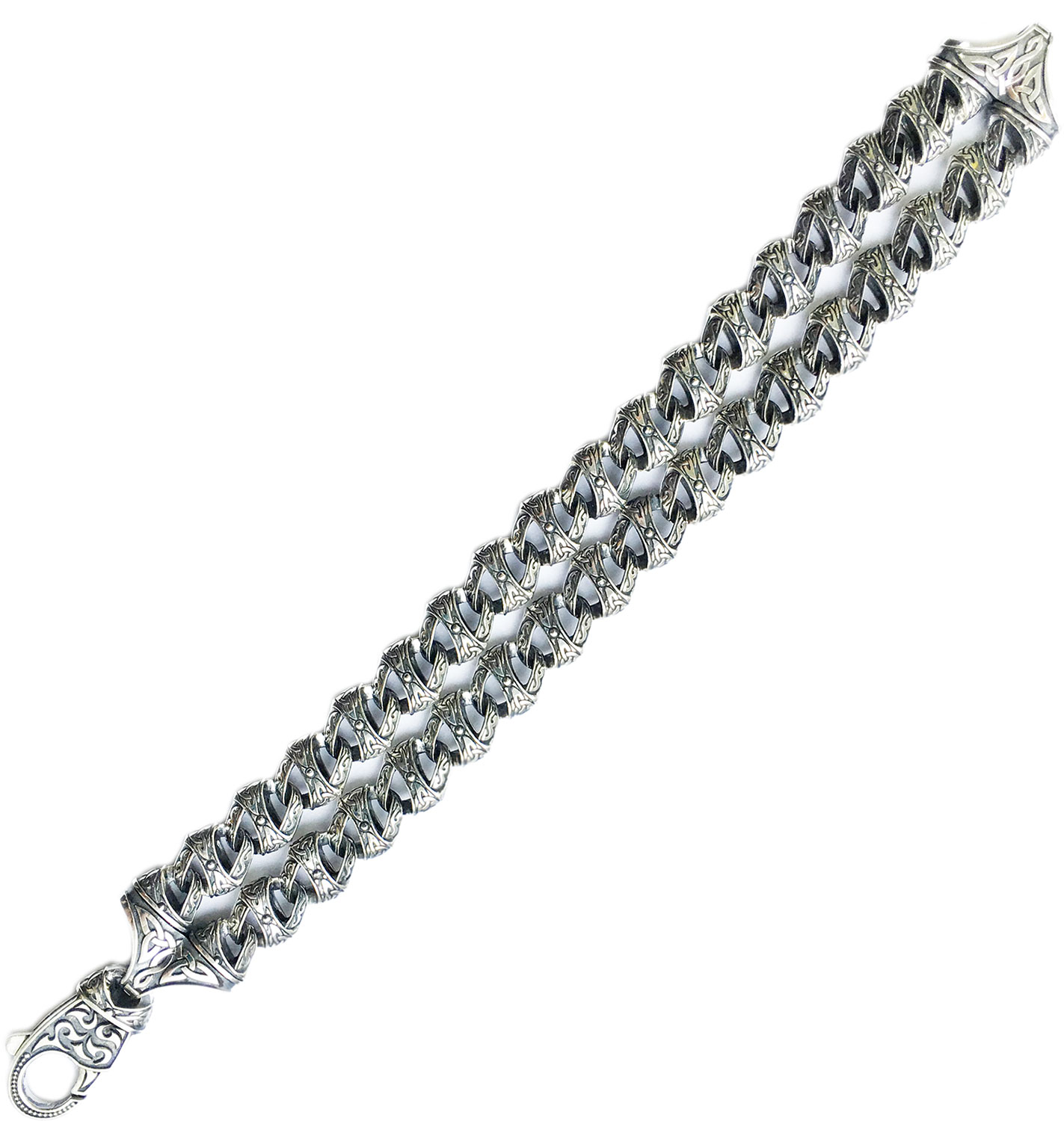 Мужской серебряный браслет Persian BS034