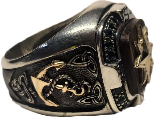 Мужской серебряный перстень Persian KSZ145-VENGE-LONDON-TOPAZ c топазом