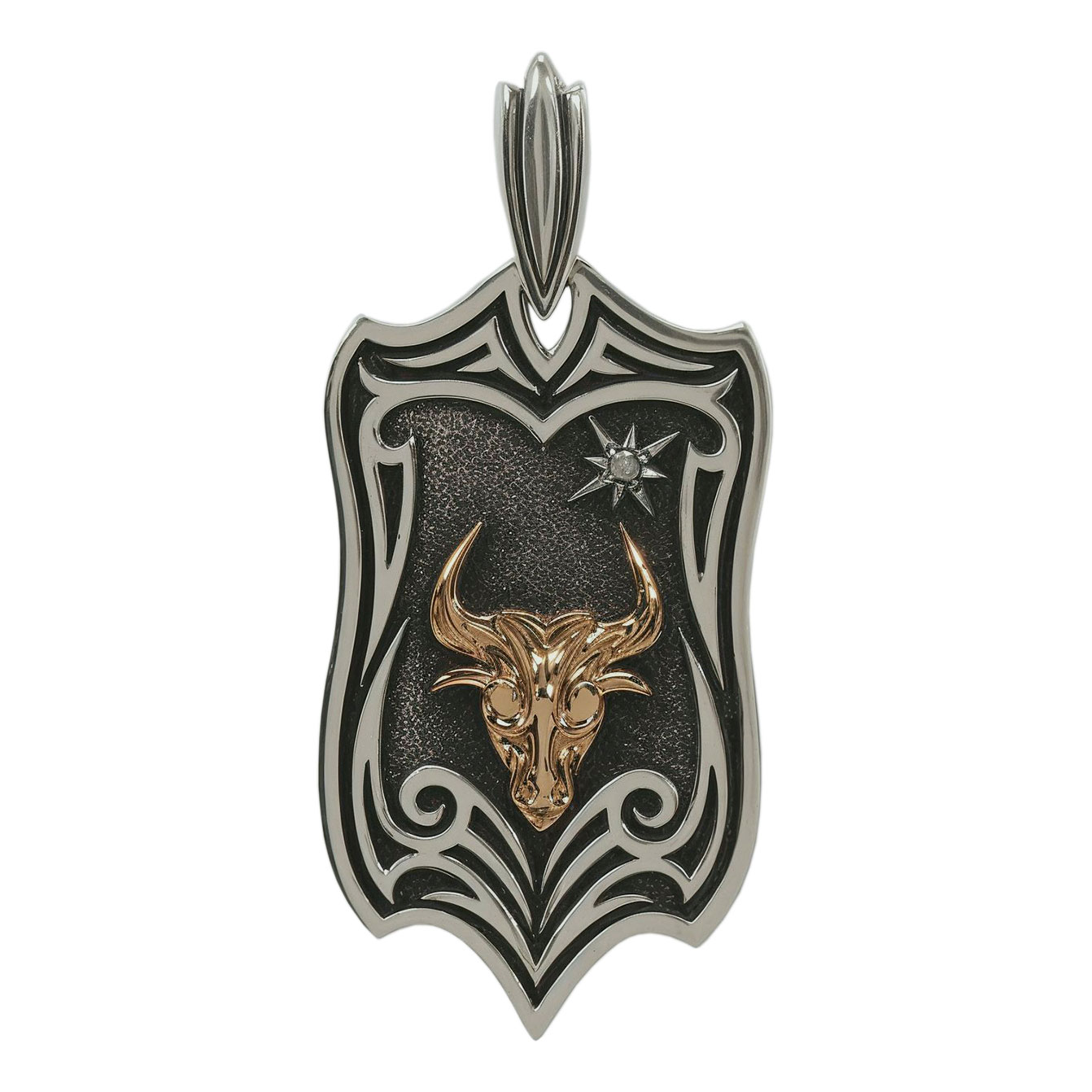 Серебряная подвеска ''Знак зодиака Телец'' Persian PSZ030-TELEC с цирконом