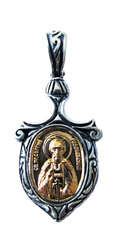Серебряная иконка Persian PSZ056-SERGIJ