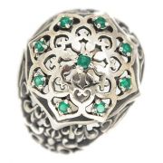 Кольцо Persian KS066-AGAT-ZELENYJ