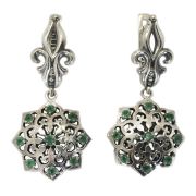 Серьги Persian SS035-AGAT-ZELENYJ