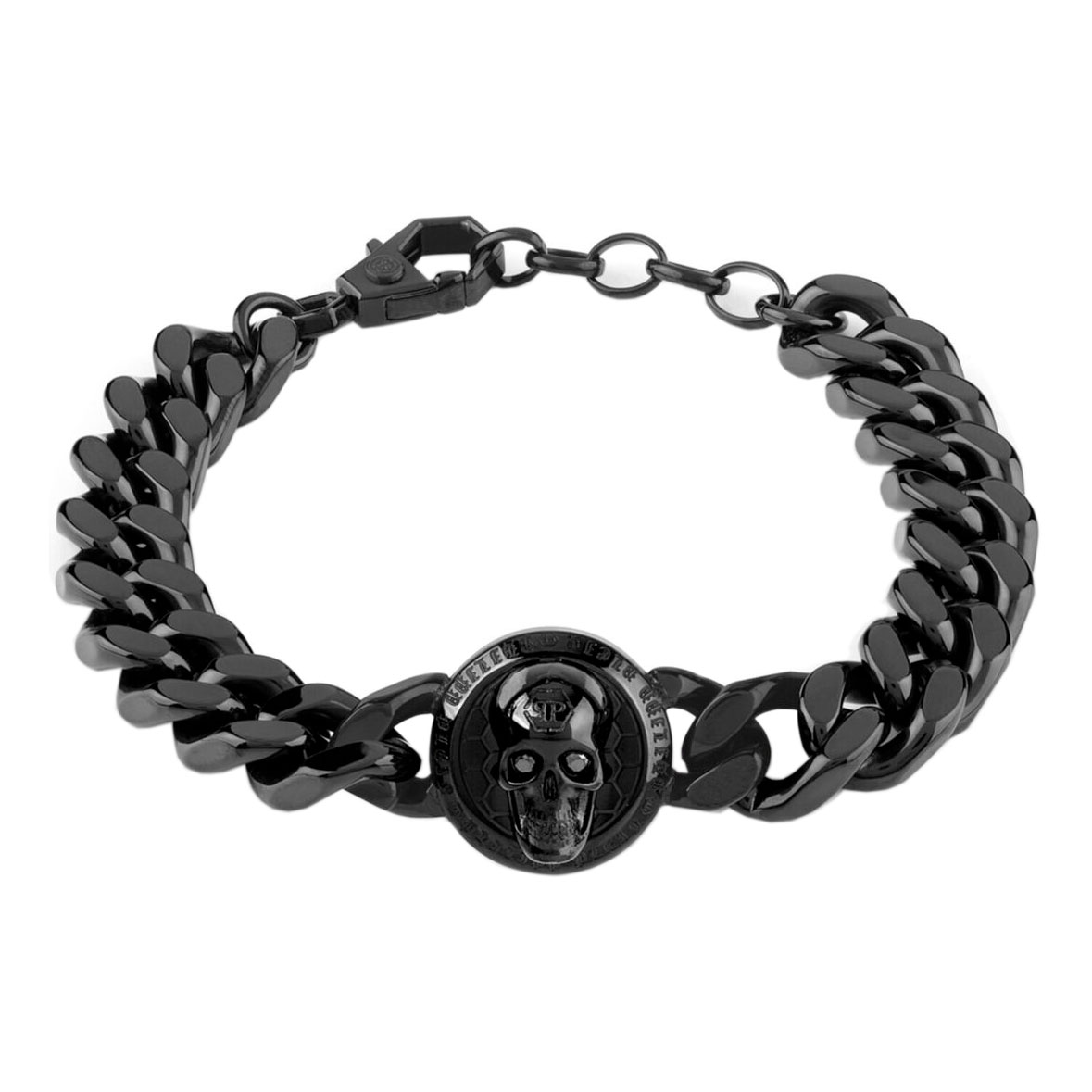 Мужской стальной браслет Philipp Plein PJ8AA15BU с кристаллами Preciosa