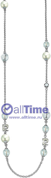 Серебряное колье Pierre Cardin PCNL-90377.B c жемчугом, цирконом, хрусталем