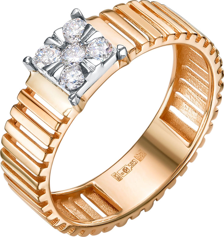 Золотое кольцо Platika 1-0784504-101 с бриллиантами