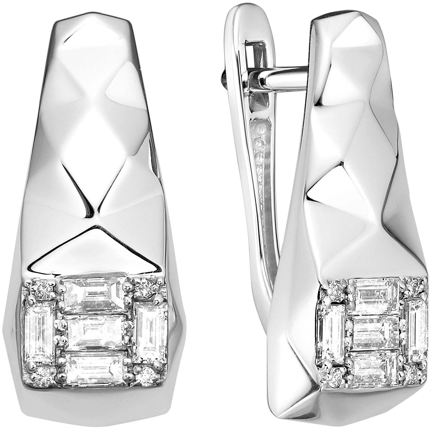 Серьги из белого золота Platika 2-1223504-201 с бриллиантами