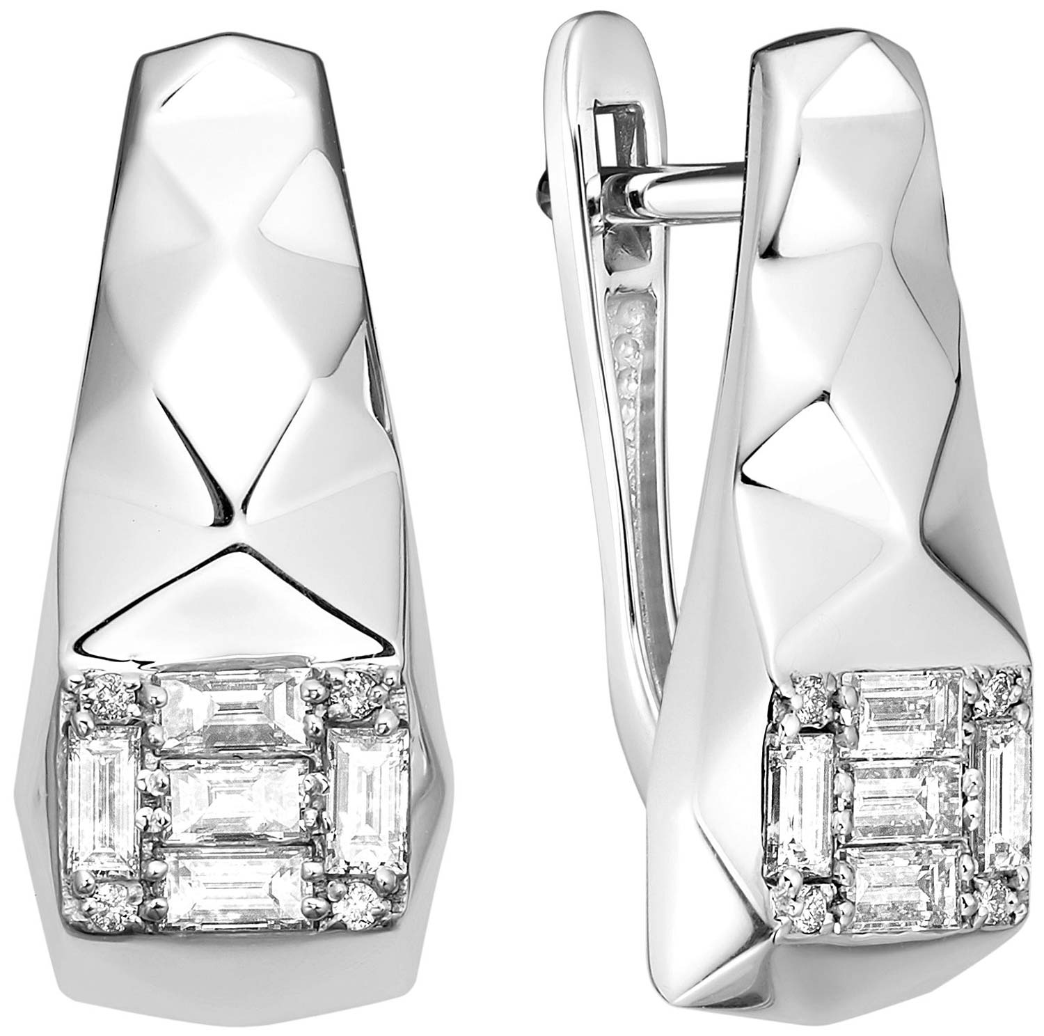 Платиновые серьги Platika 2-1223504-201 с бриллиантами