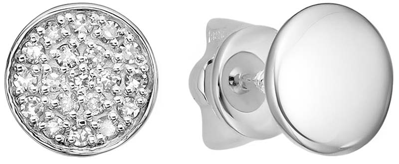 Платиновые серьги пусеты-гвоздики Platika 5-1034504-901-17 с бриллиантами