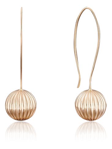 Золотые серьги шарики PLATINA Jewelry 02-3553-00-000-1110-01