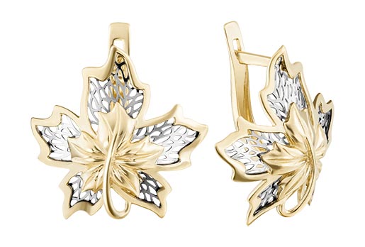 Золотые серьги PLATINA Jewelry 02-3706-00-000-1130-65