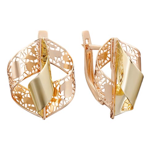 Золотые серьги PLATINA Jewelry 02-3893-00-000-1113-48