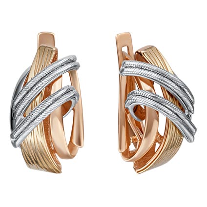 Золотые серьги PLATINA Jewelry 02-4228-00-000-1140-48