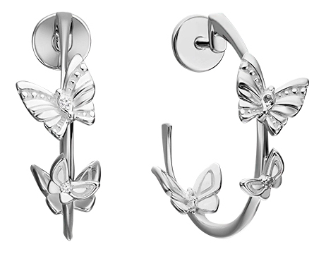 Серебряные серьги PLATINA Jewelry 02-4661-00-102-0200-72-Ag
