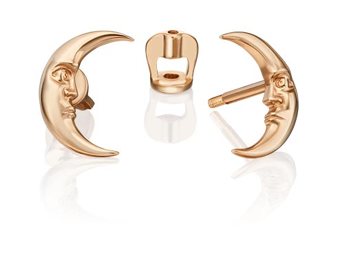 Золотые серьги пусеты-гвоздики PLATINA Jewelry 02-4711-00-000-1110-59