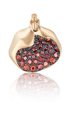 Золотой кулон PLATINA Jewelry 03-2471-00-404-1110-24 с фианитом