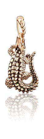 Золотая подвеска PLATINA Jewelry 03-2611-00-000-1110-25 с эмалью