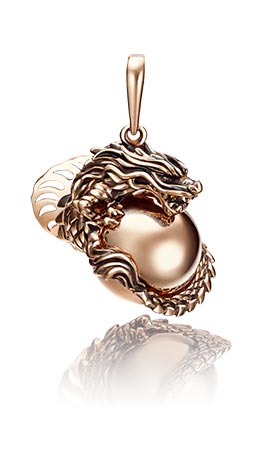 Золотая подвеска ''Дракон'' PLATINA Jewelry 03-2852-00-000-1110-48