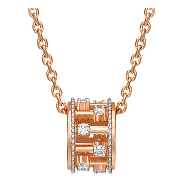 Золотая подвеска PLATINA Jewelry 03-3066-00-401-1111-65 с фианитами