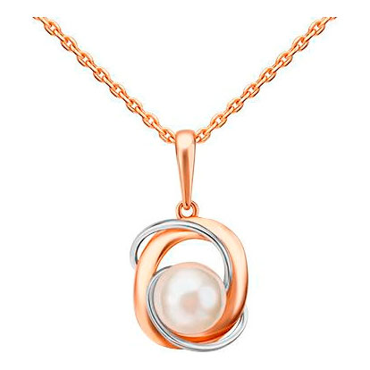 Золотая подвеска PLATINA Jewelry 03-3084-00-301-1111-31 с жемчугом
